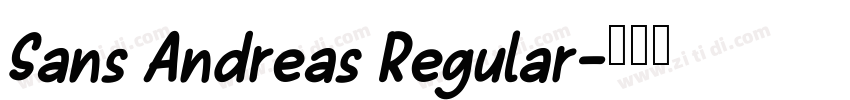Sans Andreas Regular字体转换 Sans Andreas Regular字体转换